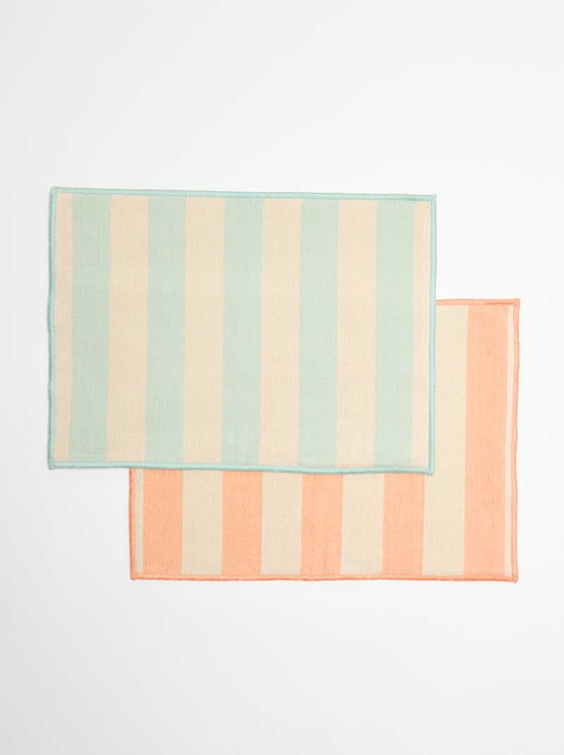Pack de 2 manteles individuales Verde - Kiabi