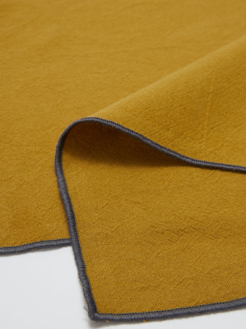 Pack de 2 manteles individuales/servilletas lisos 2 en 1 32 x 40 cm - Kiabi Home AMARILLO - Kiabi