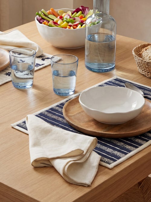 Pack de 2 manteles individuales/servilletas lisos 2 en 1 (32x40 cm) - Kiabi Home - Kiabi