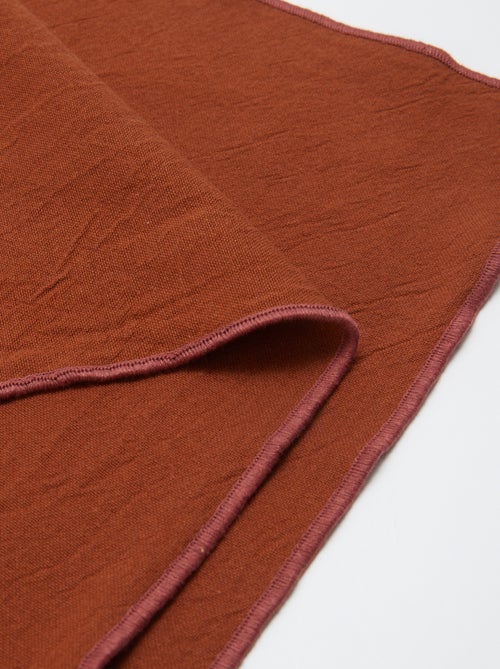 Pack de 2 manteles individuales/servilletas lisos 2 en 1 (32x40 cm) - Kiabi Home - Kiabi