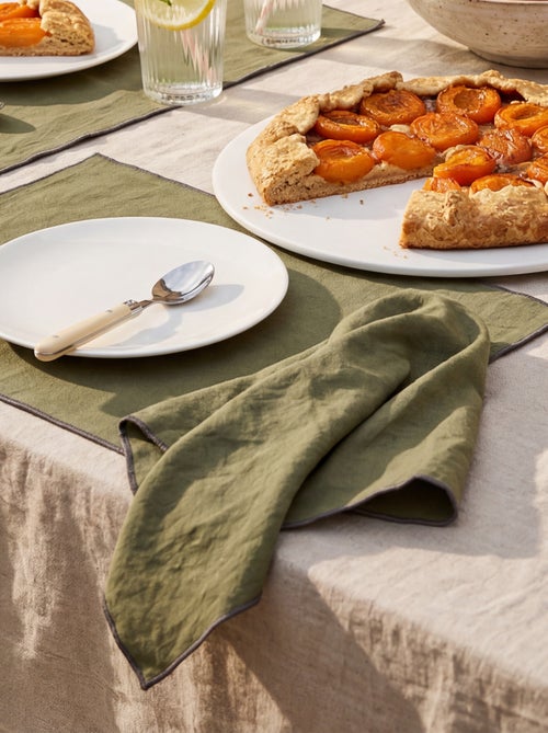Pack de 2 manteles individuales/servilletas lisos 2 en 1 (32x40 cm) - Kiabi Home - Kiabi