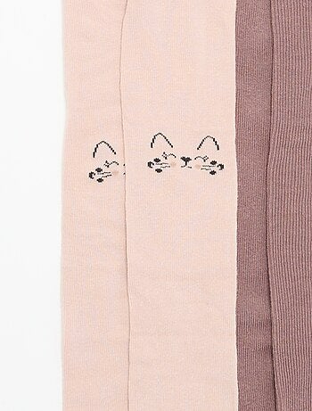 Pack de 2 leotardos estampados