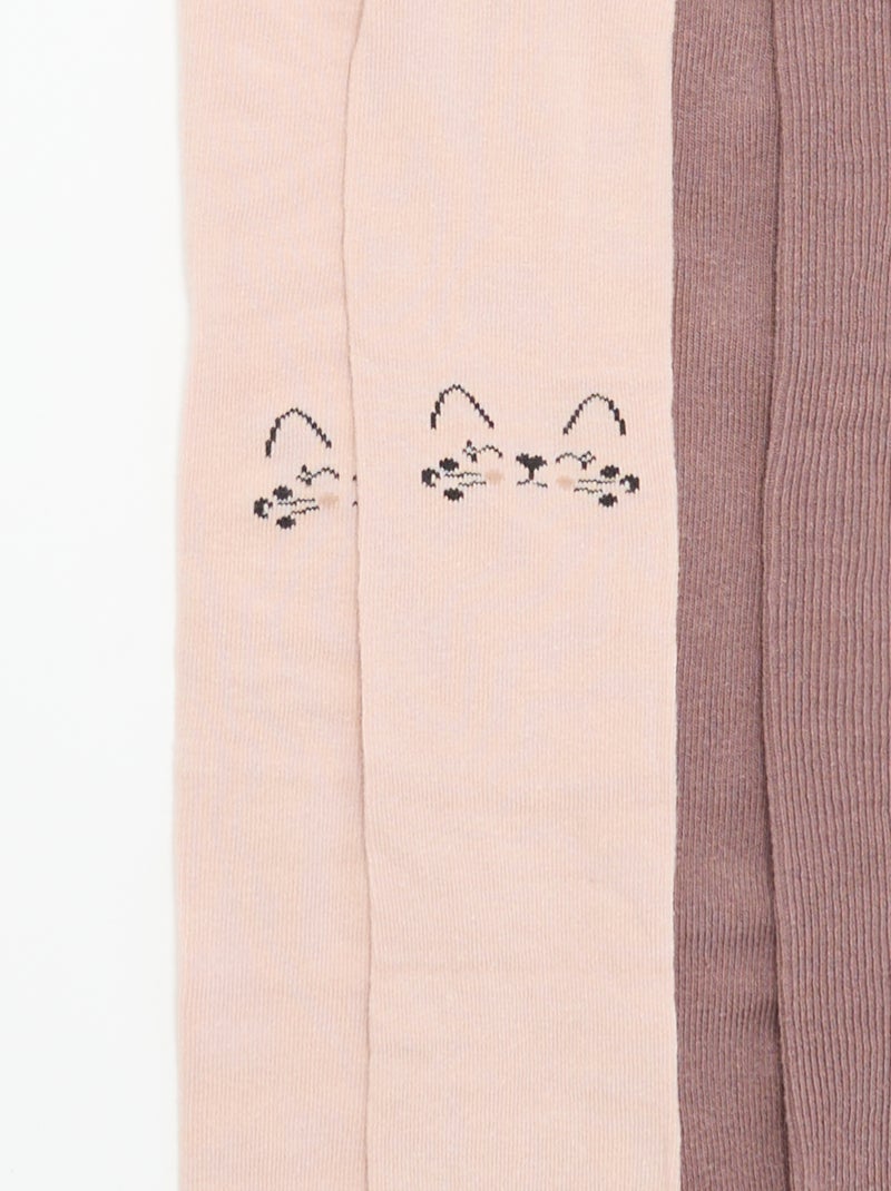 Pack de 2 medias con diseño Rosa - Kiabi