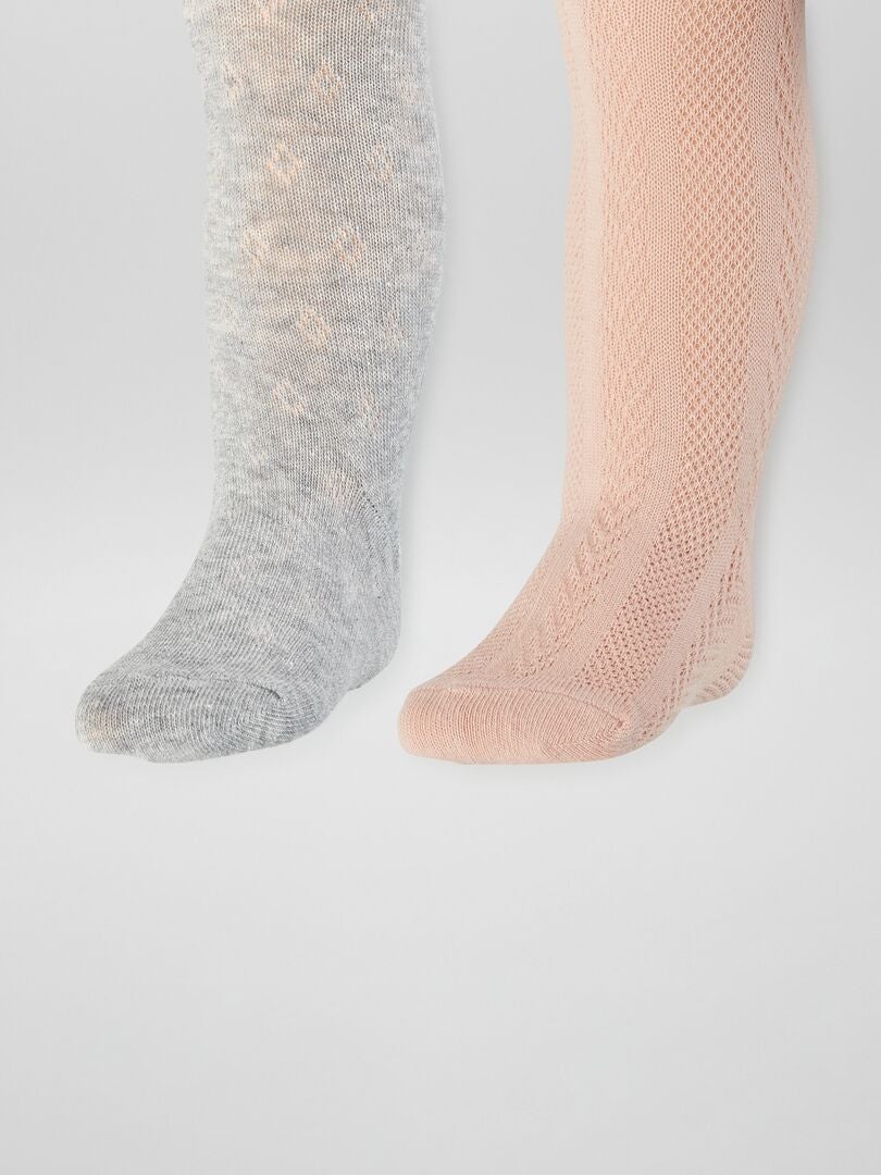 Pack de 2 medias de punto trenzado GRIS Kiabi 9.00€