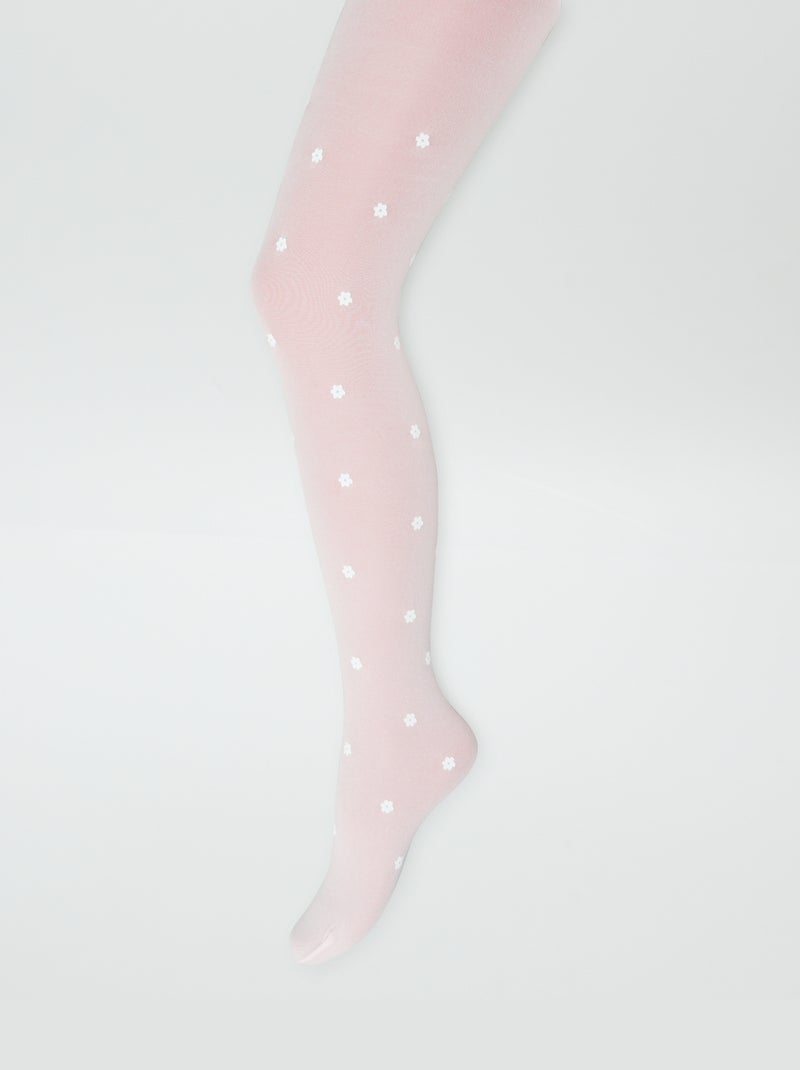 Pack de 2 medias finas de fantasía BLANCO - Kiabi