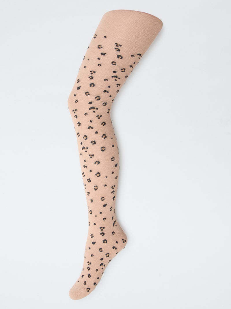 Pack de 2 medias 'leopardo' Marron - Kiabi
