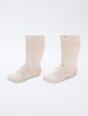 Pack de 2 medias ligeras estampadas