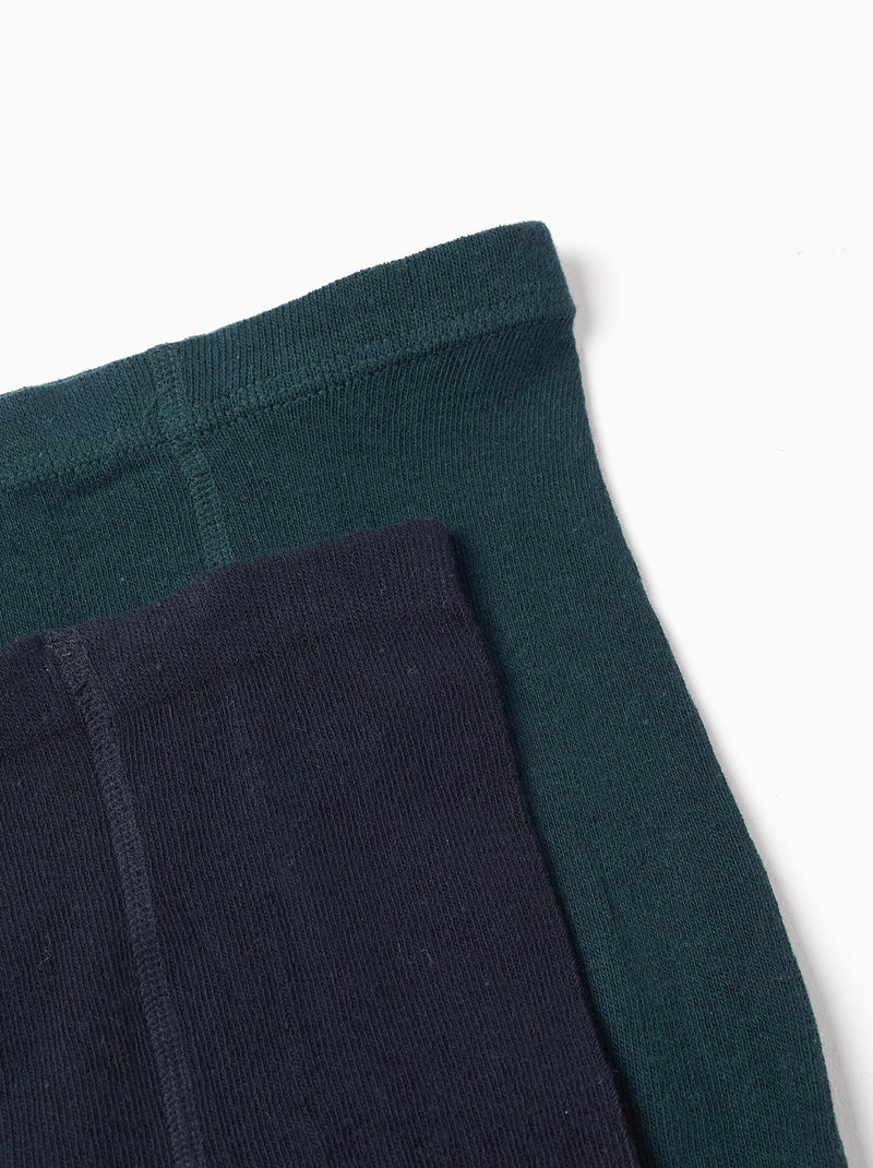 Pack de 2 Medias, Mezcla de Algodón Multicolor - Kiabi