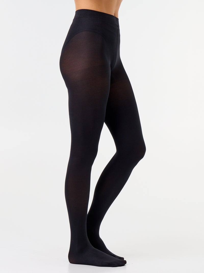 Pack de 2 medias negras - 20 deniers Negro - Kiabi
