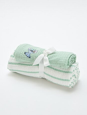 Pack de 2 muselinas 'Disney' de gasa de algodón