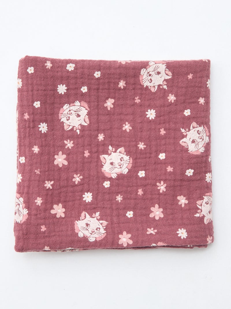 Pack de 2 muselinas 'Disney' 'Marie' de doble gasa de algodón 60x60 cm Rojo - Kiabi