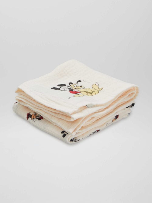 Pack de 2 muselinas 'Mickey' 'Disney' - Kiabi