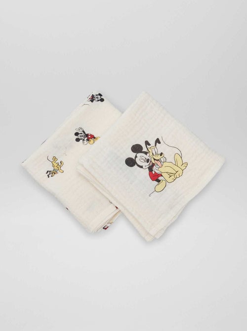 Pack de 2 muselinas 'Mickey' 'Disney' - Kiabi