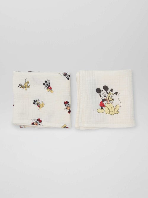 Pack de 2 muselinas 'Mickey' 'Disney' - Kiabi