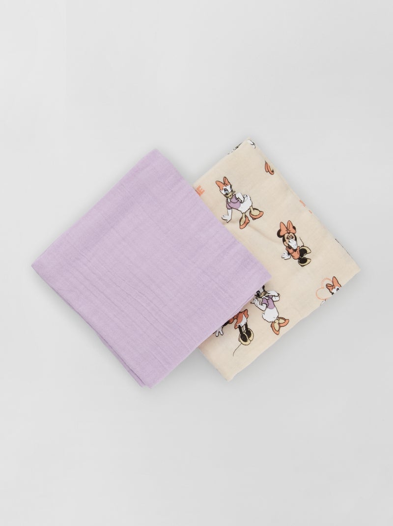 Pack de 2 muselinas para bebé 'Disney' minnie - Kiabi