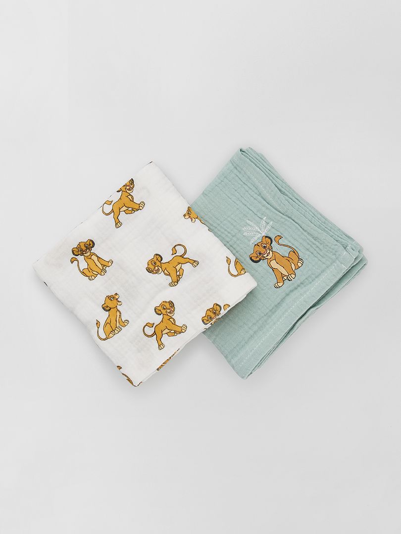 Pack de 2 muselinas para bebé 'Disney' simba - Kiabi