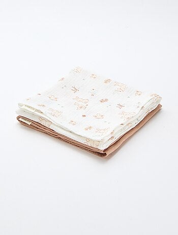 Pack de 2 muselinas 'Petit Béguin'
