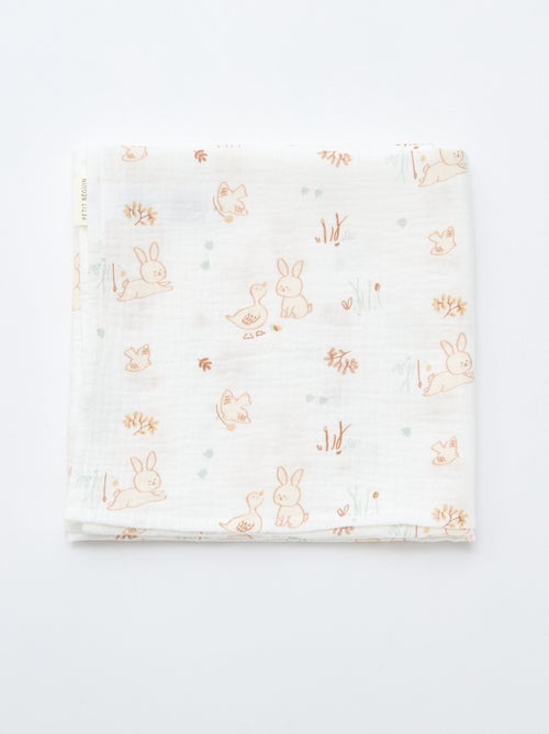 Pack de 2 muselinas 'Petit Béguin' - Kiabi Pack de 2 muselinas 'Petit Béguin' - Kiabi