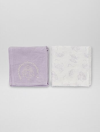 Pack de 2 muselinas 'Stitch'