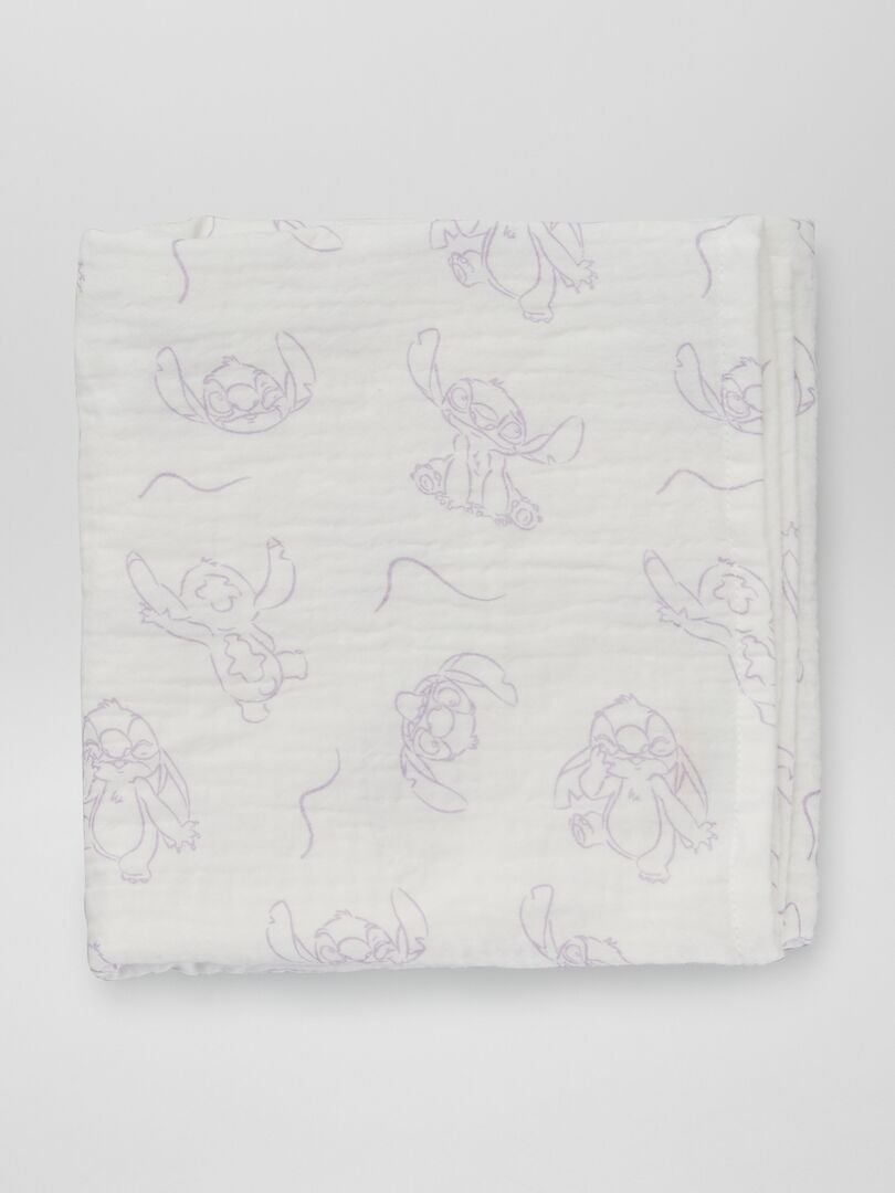 Pack de 2 muselinas 'Stitch' BLANCO - Kiabi