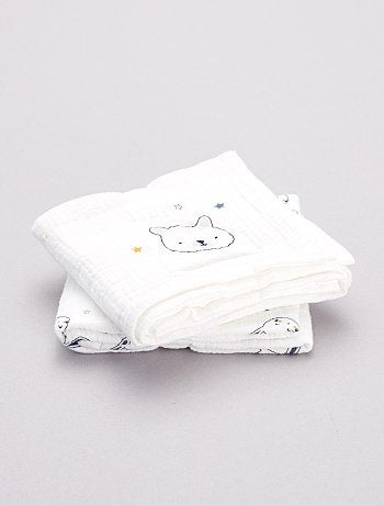 Pack de 2 muselinas 'zorro' - Kiabi