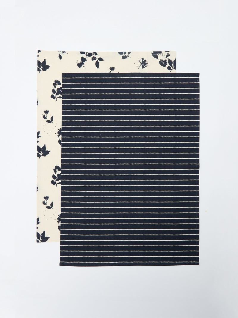 Pack de 2 paños de cocina - Kiabi Home Beige - Kiabi