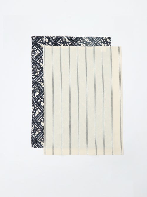Pack de 2 paños de cocina - Kiabi Home - Kiabi