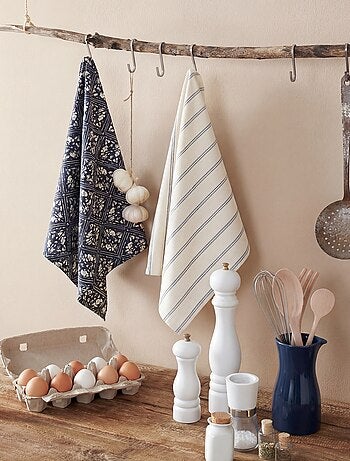 Pack de 2 paños de cocina 50 x 70 cm - Kiabi Home