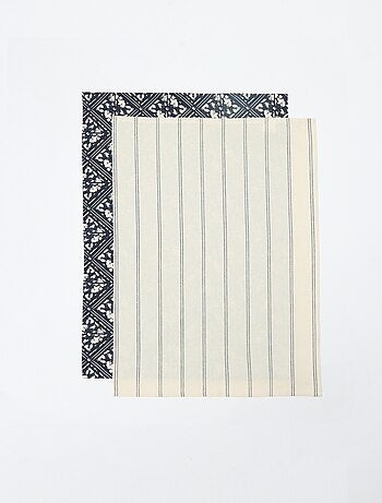 Pack de 2 paños de cocina 50 x 70 cm - Kiabi Home