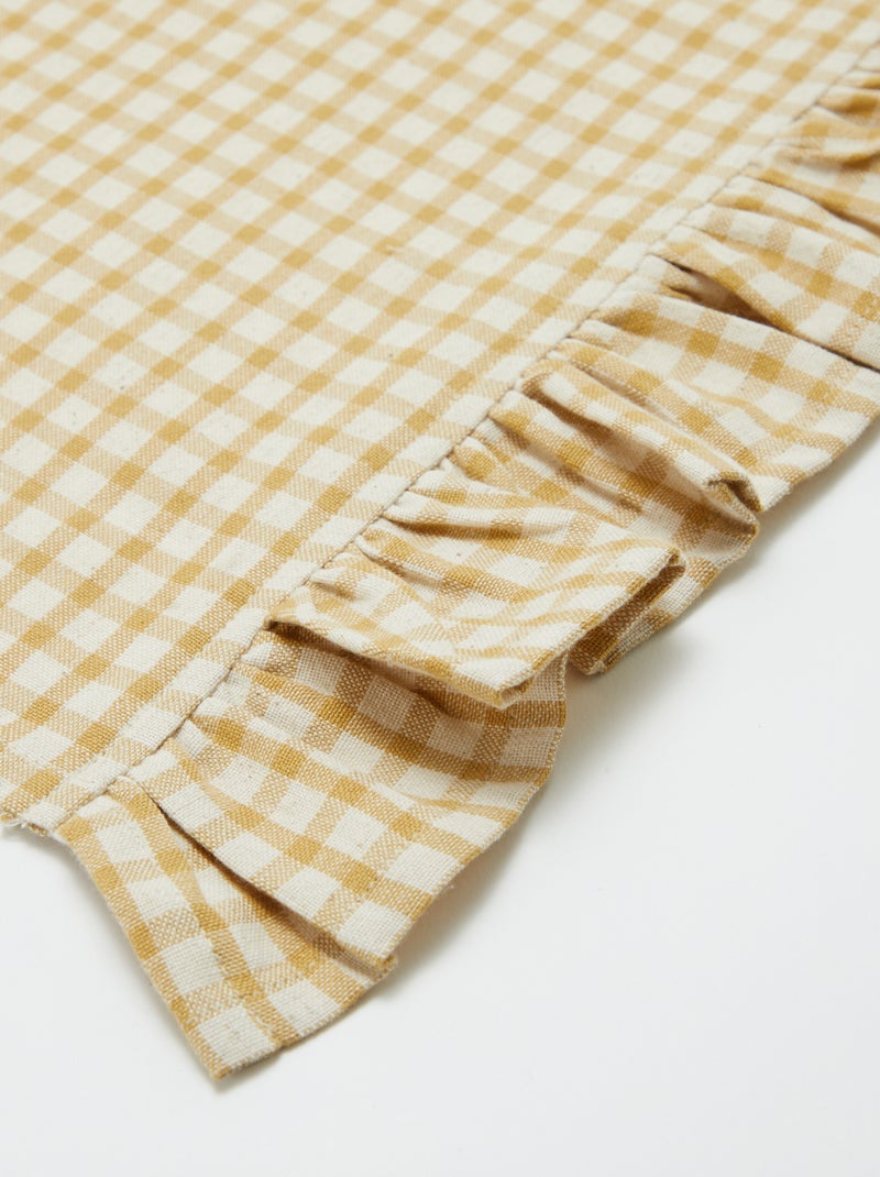 Pack de 2 paños de cocina con volantes (50x70 cm) AMARILLO - Kiabi