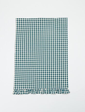 Lote de 2 paños de cocina con volantes (50x70 cm)