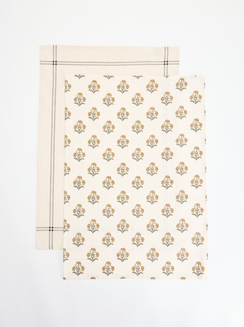 Pack de 2 paños de cocina - Kiabi Pack de 2 paños de cocina - Kiabi
