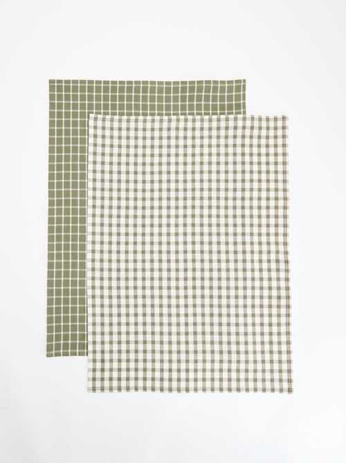Pack de 2 paños de cocina - Kiabi Pack de 2 paños de cocina - Kiabi