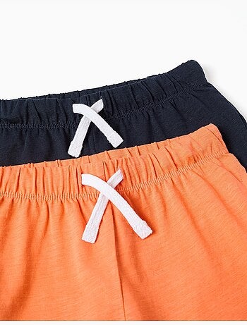 Pack de 2 pantalón corto de algodón con cordones