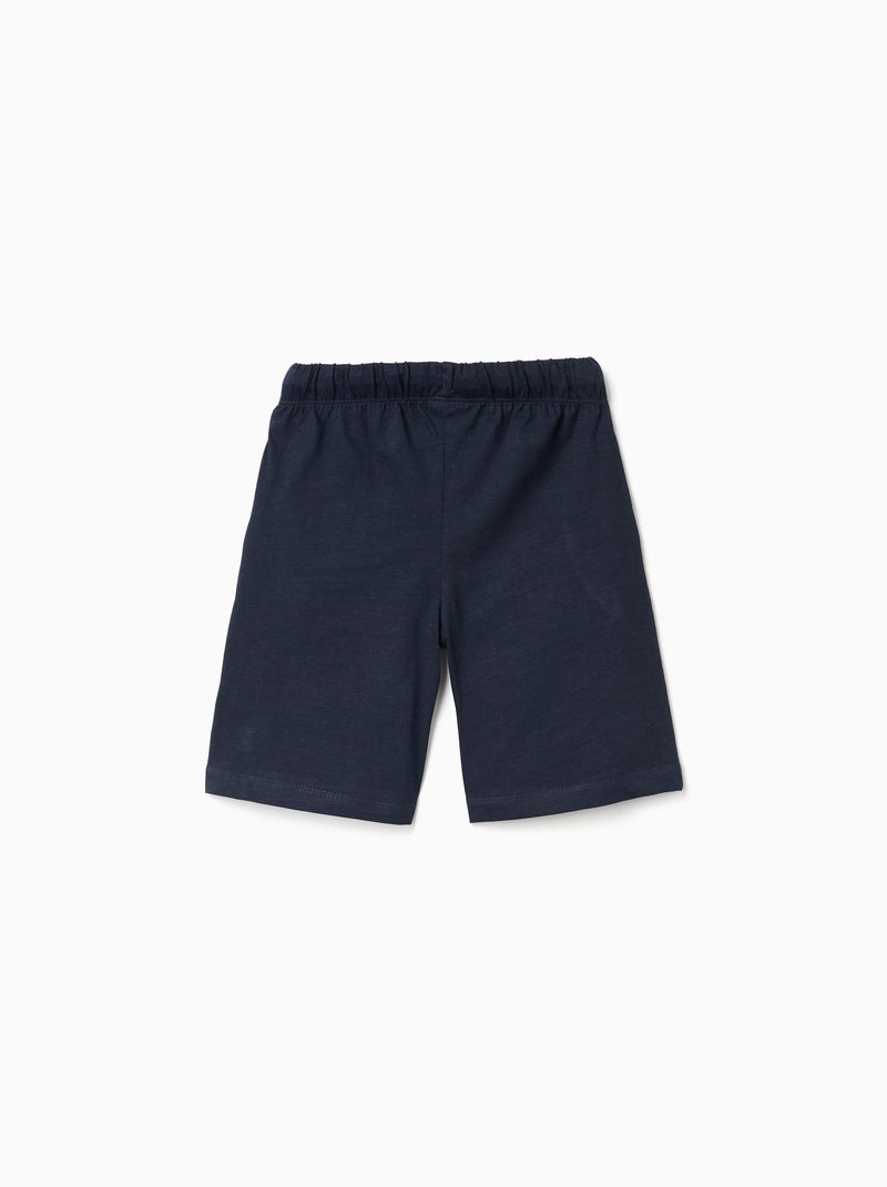 Pack de 2 pantalón corto de algodón con cordones Negro Naranja - Kiabi