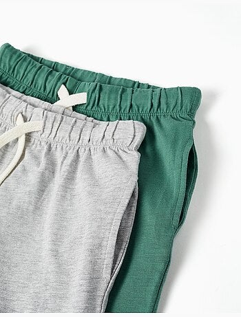 Pack de 2 pantalón corto de algodón con cordones