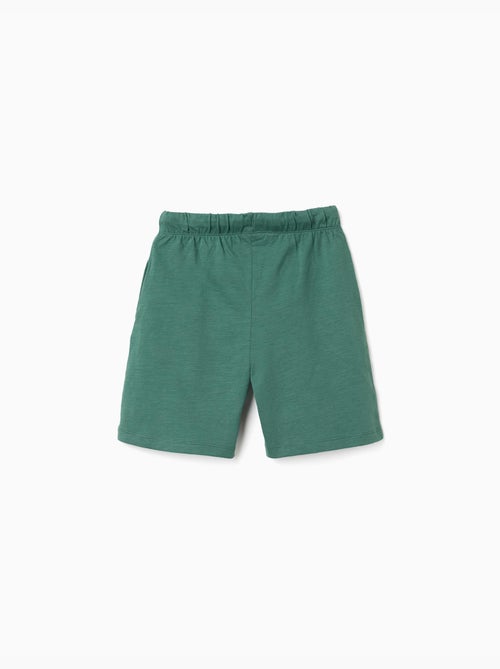 Pack de 2 pantalón corto de algodón con cordones - Kiabi