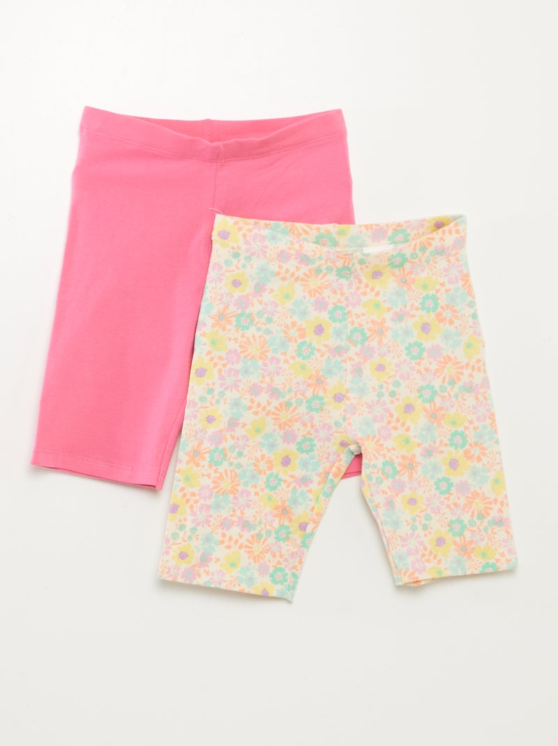 Pack de 2 Pantalón cortos ciclistas BLANCO - Kiabi