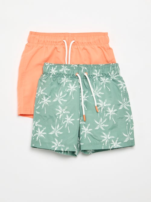 Pack de 2 Pantalón cortos de baño - Kiabi