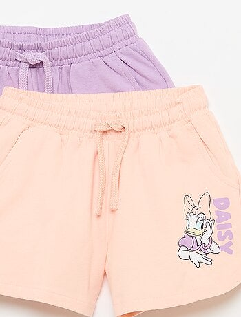Pack de 2 Pantalón cortos 'Disney' de felpa no perchada