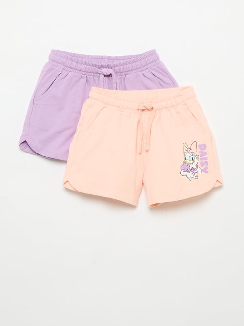 Pack de 2 Pantalón cortos 'Disney' de felpa no perchada - Kiabi