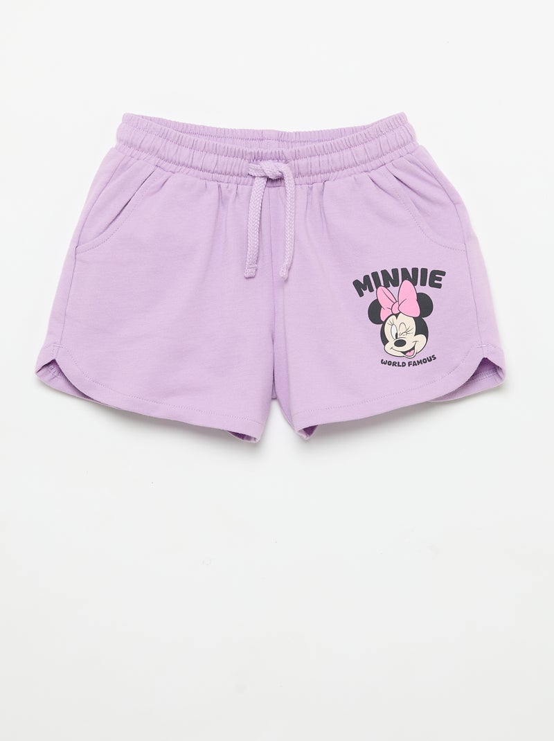 Pack de 2 Pantalón cortos 'Disney' de felpa no perchada Purpura - Kiabi