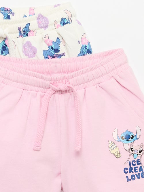 Pack de 2 Pantalón cortos 'Disney' de felpa no perchada - Kiabi
