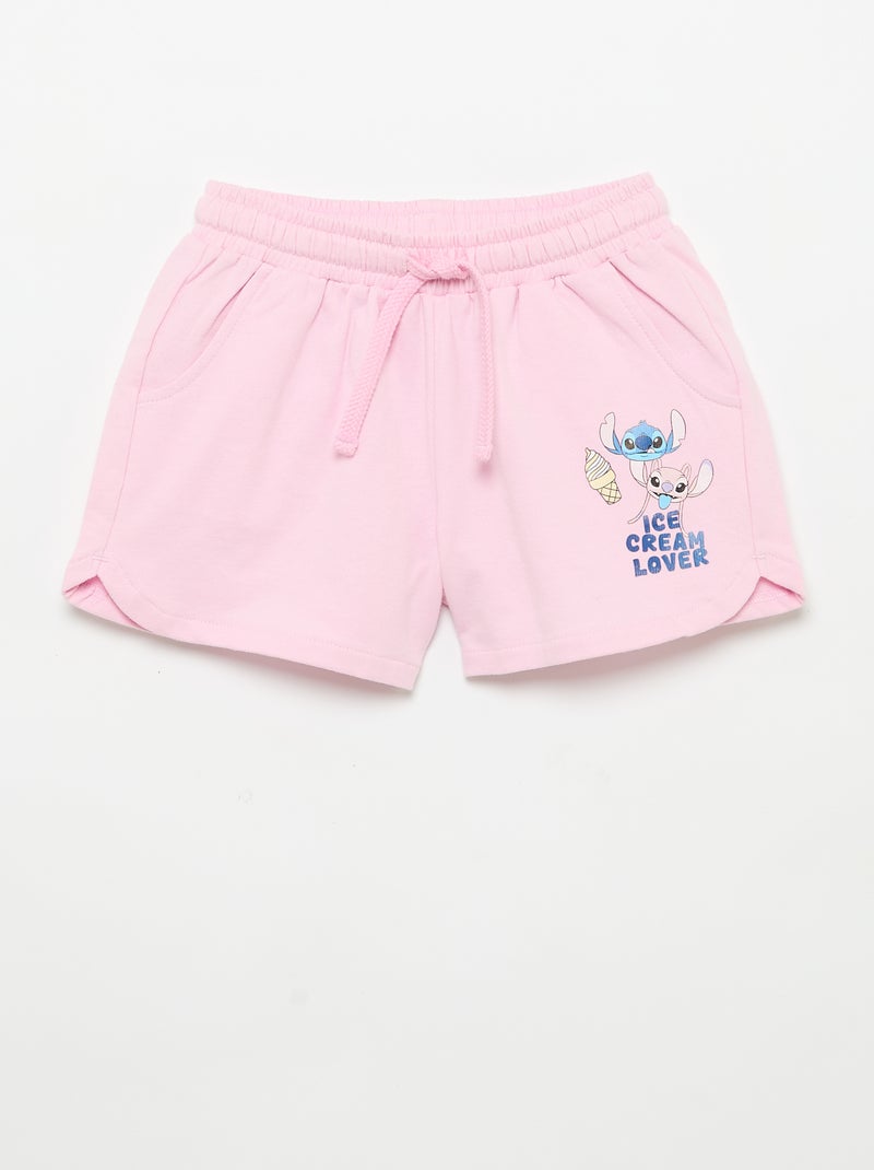 Pack de 2 Pantalón cortos 'Disney' de felpa no perchada Rosa - Kiabi