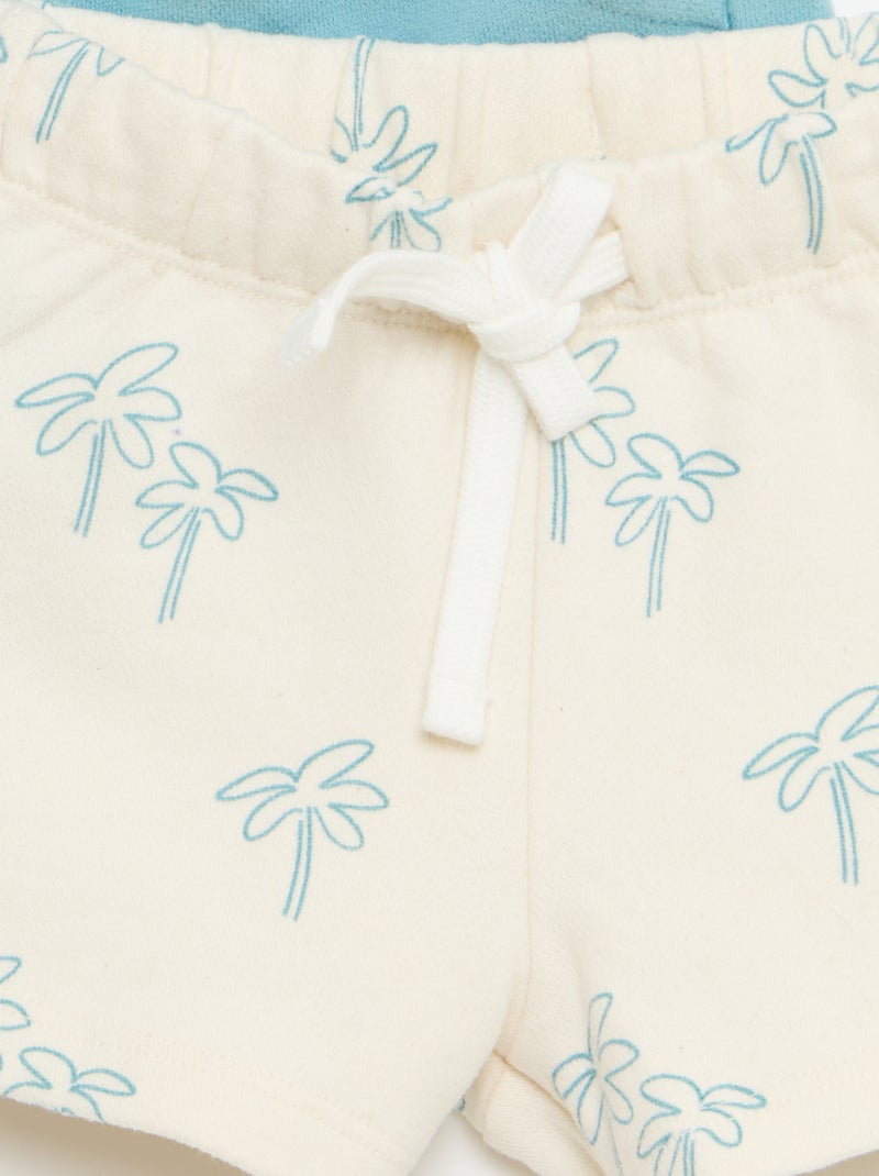 Pack de 2 pantalones cortos Azul - Kiabi