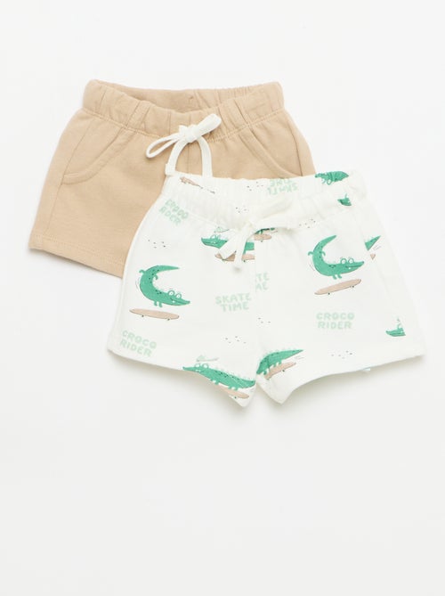 Pack de 2 pantalones cortos - Kiabi