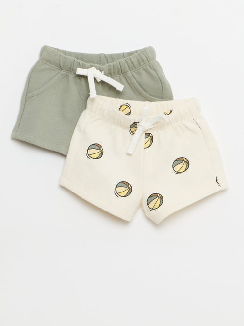 Pack de 2 pantalones cortos - Kiabi