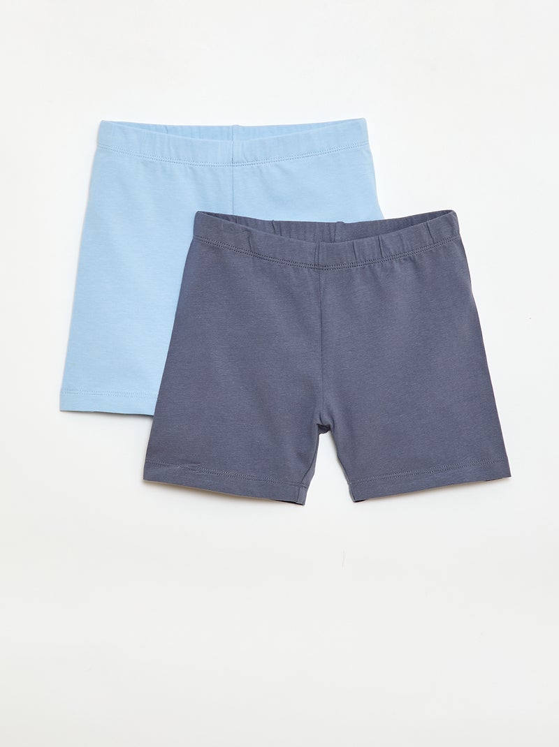 Pack de 2 pantalones cortos ciclistas Azul - Kiabi