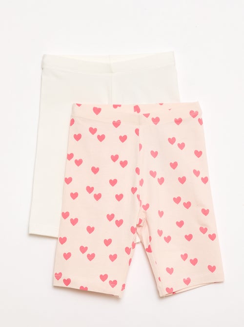 Pack de 2 pantalones cortos ciclistas - Kiabi