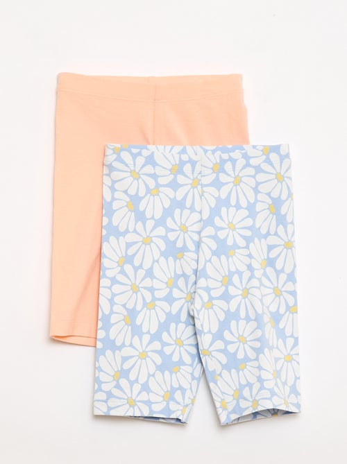 Pack de 2 pantalones cortos ciclistas - Kiabi